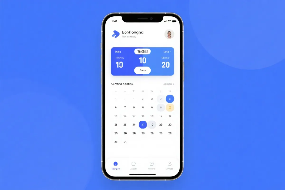 体育APP界面示意